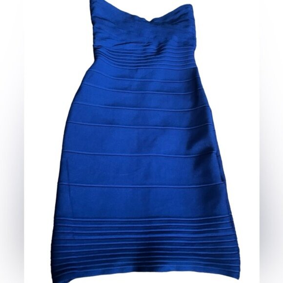 Herve Leger Dresses & Skirts - Herve Leger Nazik bodycon bandage dress bright blue
